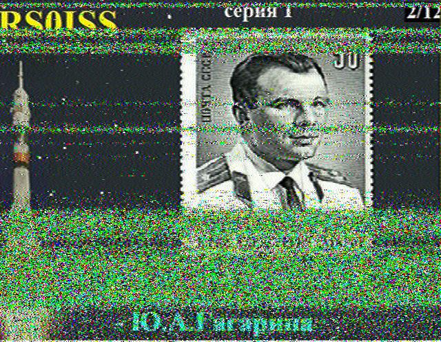 SSTV Transmissions from the International Space Station 2014-12-18 1901