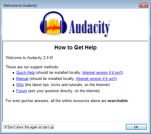 radio_interface_setup-05_recording-02_audacity_welcome