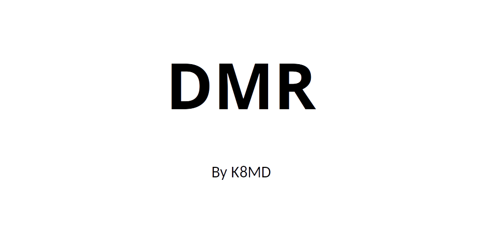 K8MD - DMR