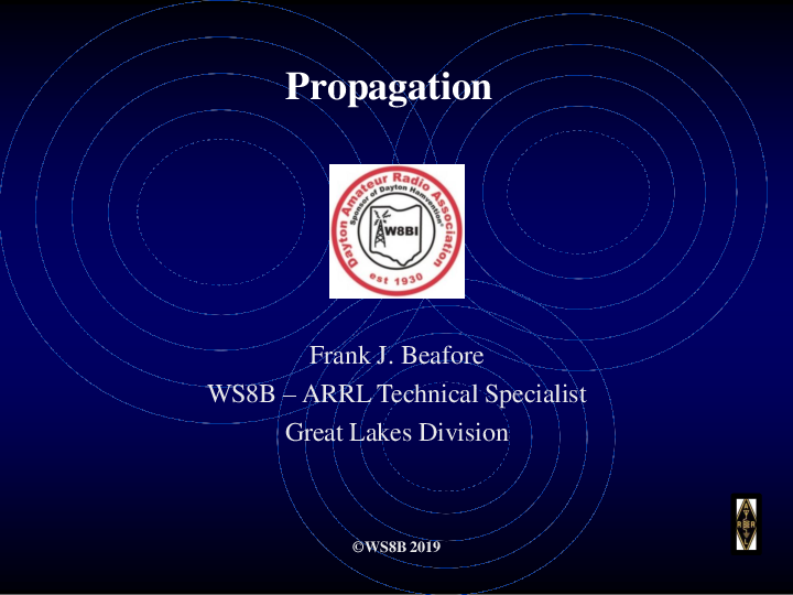 WS8B - Intro to Radio Wave Propagation