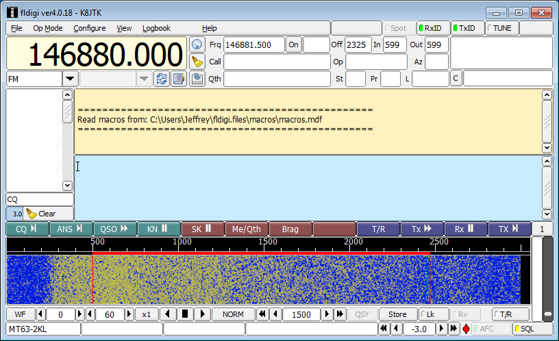 Fldigi frequency and id