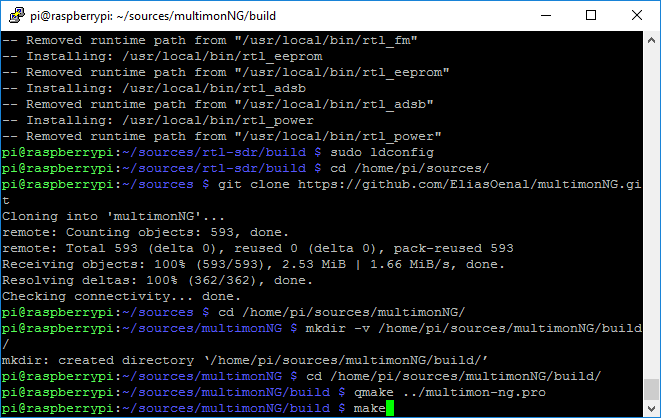 aprs_rx_rtl-sdr_pi_igate-08_compile_multimon-ng-01_prep_git_qmake_make