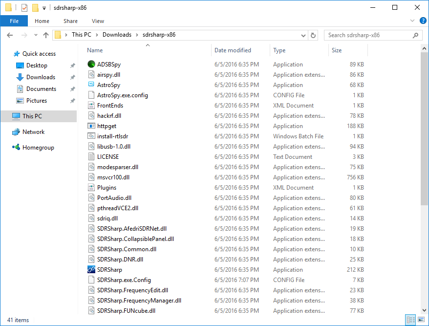 aprs_rx_rtl-sdr_pi_igate-10_testing_configuration-03_windows_sdrsharp_directory